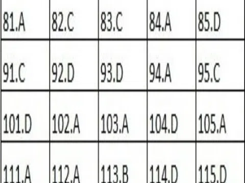 Bài giải đề thi Sinh học THPT quốc gia 2018 - Mã đề 211