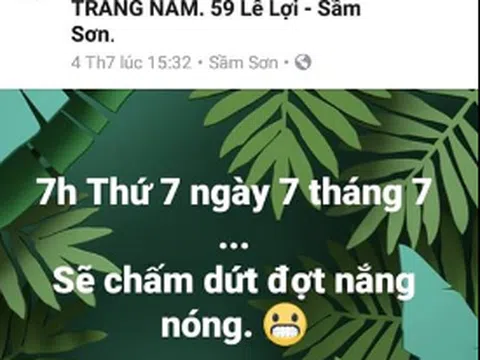 Teen hào hứng với sụ trùng hợp: thứ 7 ngày 7 tháng 7