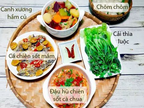 Ngon tuyệt mâm cơm gia đình chỉ với 112 nghìn đồng, ai cũng tắm tắc khen ngon