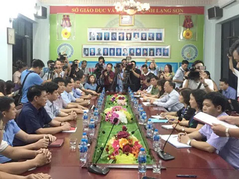 Họp báo công bố kết luận vụ điểm thi THPT quốc gia bất thường ở Lạng Sơn