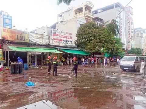 Cháy quán bia ở Hà Nội, một phụ nữ tử vong