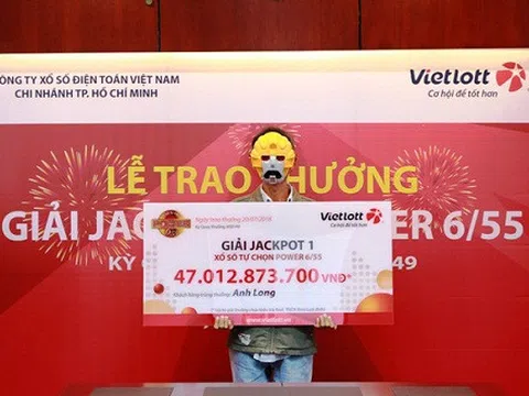 Người chạy xe ôm nghèo trúng độc đắc Vietlott 47 tỷ đồng