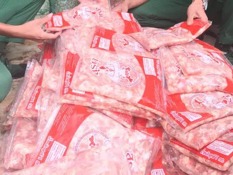 350kg thịt gia cầm không rõ nguồn gốc được tiêu hủy
