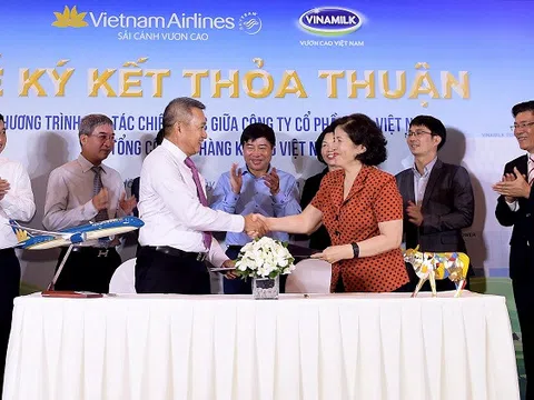 Vietnam Airlines và Vinamilk hợp tác phát triển thương hiệu vươn tầm quốc tế