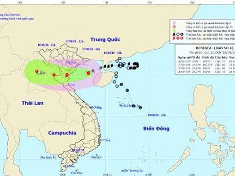 Bão số 4 tiếp tục mạnh lên, giật cấp 12, nhiều tỉnh gấp rút ứng phó