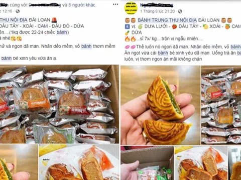 Cận cảnh bánh Trung thu Trung Quốc siêu rẻ tràn lan thị trường Việt Nam