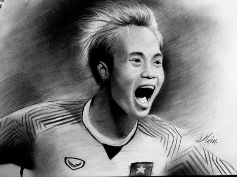 Chân dung cầu thủ Olympic Việt Nam 2018... qua nét vẽ tuyệt đẹp của chàng trai 9X