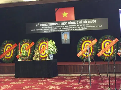 Lễ viếng nguyên Tổng Bí thư Đỗ Mười tại TP Hồ Chí Minh bắt đầu từ 7 giờ ngày 6/10