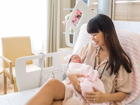 Con gái siêu mẫu Hà Anh 3,5 tháng nặng 9kg, khiến bác sĩ ấn tượng