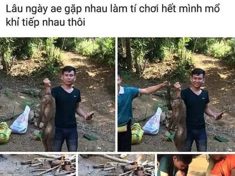 Xác định nam thanh niên giết khỉ dã man rồi đăng ảnh lên Facebook