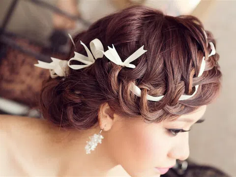 6 kiểu tóc tết đẹp cho cô dâu mùa cưới