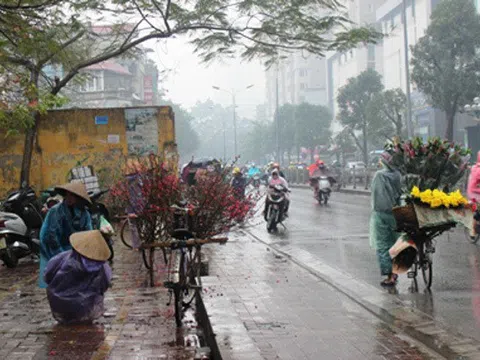 Dự báo thời tiết ngày 9/2: Hà Nội mưa rét, nhiệt độ thấp nhất 13 độ C