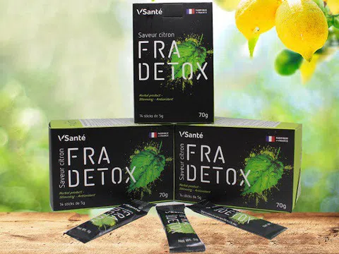 Cảnh báo: Sản phẩm Vsanté Fradetox-saveur citron đang được quảng cáo gây hiểu nhầm như thuốc chữa bệnh