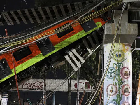 Mexico: Sập đường sắt trên cao, hơn 80 người thương vong