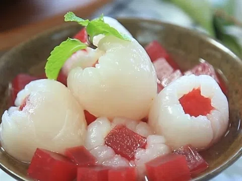 Chè rau câu vải cực lạ miệng, thơm ngon những vô cùng đơn giản