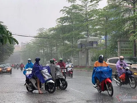 Dự báo thời tiết 19/7: Hà Nội mưa dông, nhiệt độ thấp nhất 24 độ C