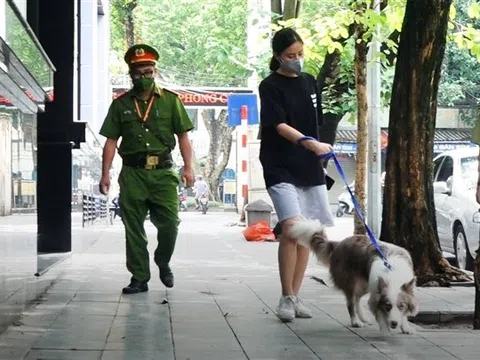 Dắt chó đi dạo trong ngày Hà Nội giãn cách, cô gái trẻ bị phạt 2 triệu đồng