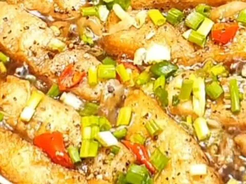 Sườn chay kho nấm bào ngư vàng giòn bắt vị