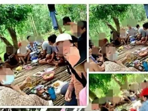 Rủ nhau rừng nhậu rồi “khoe” trên Facebook, nhóm nam nữ bị phạt 210 triệu đồng