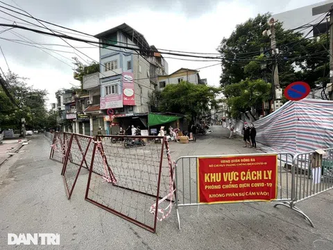 Hà Nội: Phong tỏa khu dân cư tại phường Thổ Quan với 1.300 dân