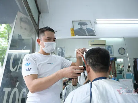 Hôm nay (21/9), Hà Nội cho phép mở lại nhiều dịch vụ, có cắt tóc, gội đầu...