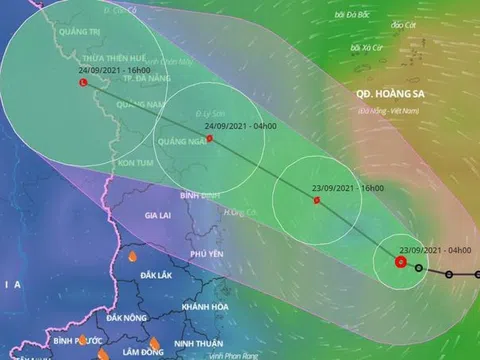 Áp thấp nhiệt đới có khả năng mạnh lên thành bão, hướng vào Hà Tĩnh - Bình Định