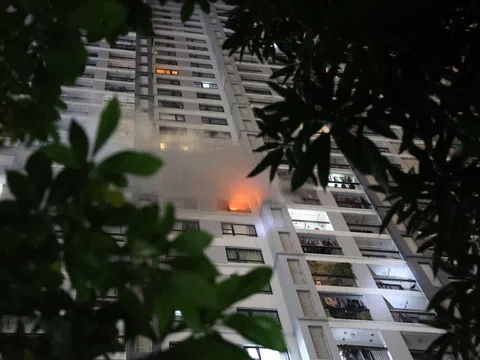 Hà Nội: Căn hộ tại Times City bốc cháy ngùn ngụt, hàng trăm cư dân hoảng hốt tháo chạy