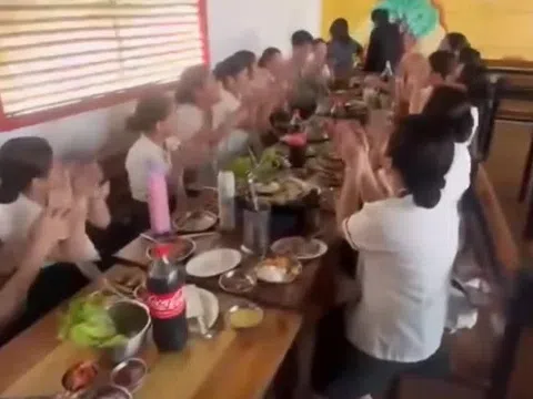 Clip nóng: Khoảnh khắc bếp ga phát nổ kinh hoàng khi nhóm học sinh đang hát mừng sinh nhật bạn