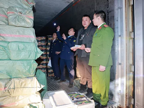 Phát hiện container chứa 9.000 gói lạp xưởng “trôi nổi” tại Bắc Ninh