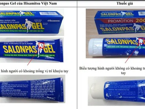 Bộ y tế cảnh báo thuốc Salonpas Gel giả bán trên mạng xã hội