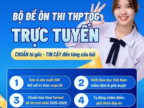 Ứng dụng Học liệu số sắp ra mắt: Bộ đề chuẩn format mới nhất cho kỳ thi THPT quốc gia