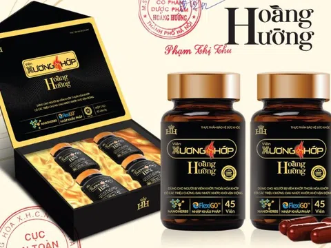 Dược phẩm Hoàng Hường quảng cáo sai sự thật về thực phẩm bảo vệ sức khỏe Viên xương khớp Hoàng Hường