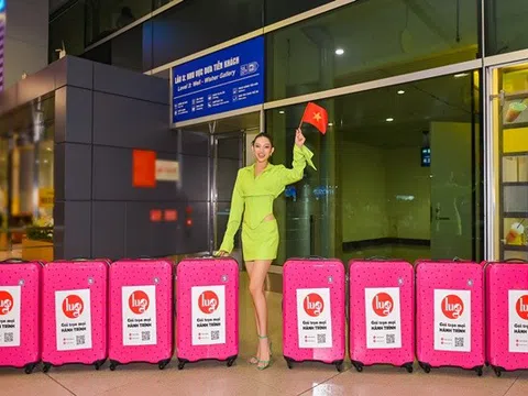 Lâm Thu Hồng mang gần 200 kg hành lý lên đường sang Albani thi Miss Globe 2022