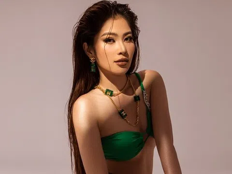 Lệ Nam khoe vòng 3 rực lửa trước thềm Miss Universe Vietnam 2023