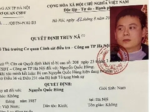 Hà Nội: Truy nã đối tượng giết người