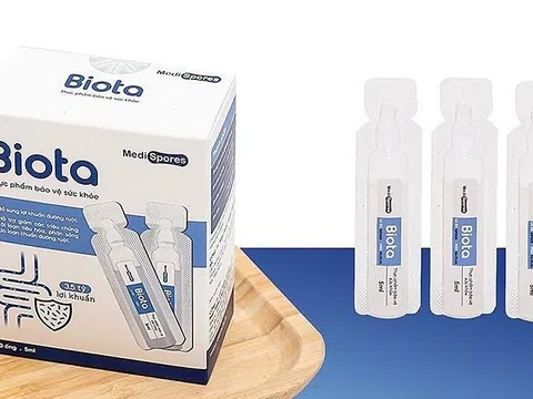 Thực phẩm bảo vệ sức khỏe Medispores Biota vi phạm Luật Quảng cáo