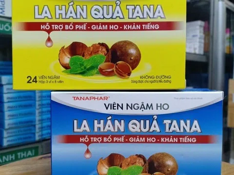 Người tiêu dùng cẩn trọng khi sử dụng viên ngậm ho La Hán Quả Tana