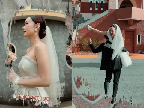 Minh Hằng tung hậu trường chụp ảnh cưới cận kề hôn lễ, chú rể đại gia cũng xuất hiện