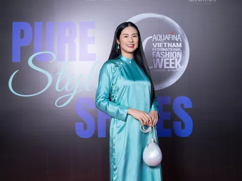 Hoa hậu Ngọc Hân rạng rỡ tái xuất thảm đỏ Tuần lễ thời trang quốc tế Việt Nam sau hơn 2 tháng sinh con đầu lòng