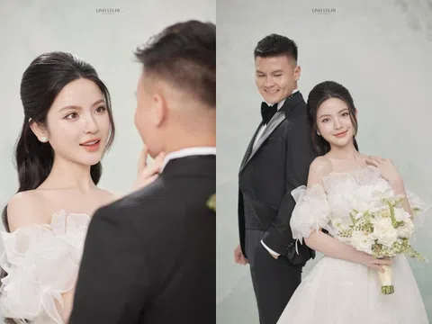 Ngắm trọn bộ ảnh cưới của Quang Hải và Chu Thanh Huyền: Cô dâu xinh như hoa hậu