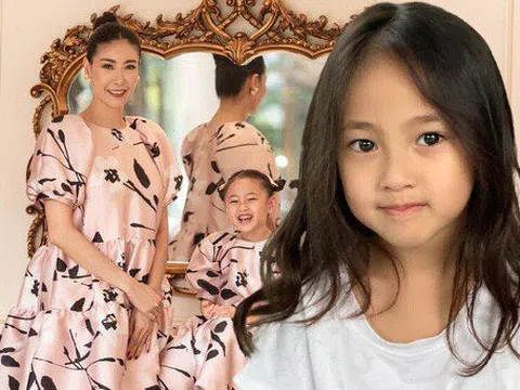 Lộ diện nhan sắc trong veo con gái 5 tuổi của Hoa hậu Hà Kiều Anh