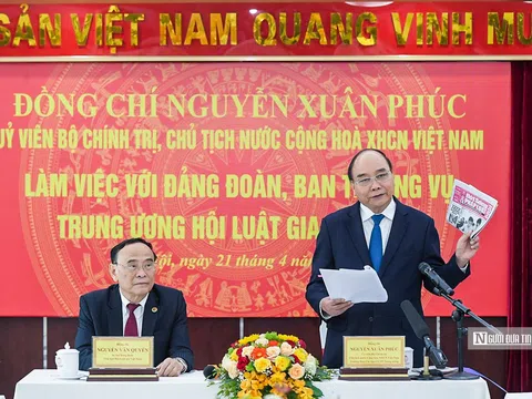 Chủ tịch nước Nguyễn Xuân Phúc: Chính trị - xã hội – nghề nghiệp là các thành tố quan trọng đảm bảo Hội Luật gia Việt Nam hoạt động trong thời gian tới