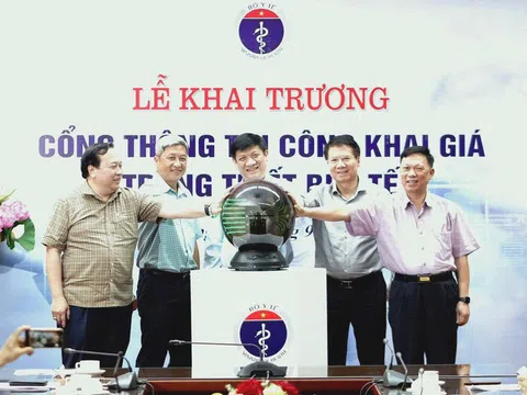 Nóng: Công khai giá trang thiết bị y tế trên Cổng thông tin của Bộ Y tế