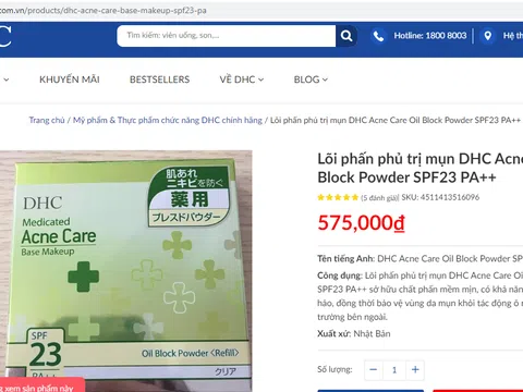 Lừa dối người dùng, DHC Việt Nam quảng cáo hàng loạt mỹ phẩm như thuốc chữa bệnh?