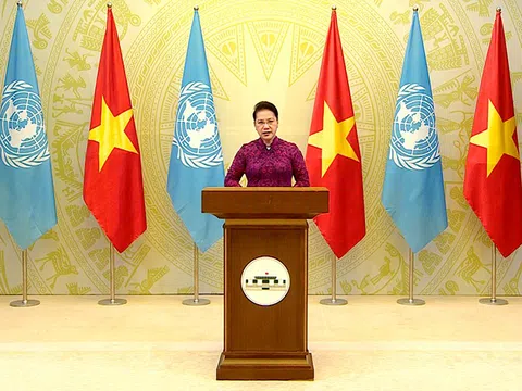 Thông điệp của Chủ tịch Quốc hội Nguyễn Thị Kim Ngân tại Phiên họp cấp cao kỷ niệm 25 năm Hội nghị thế giới lần thứ tư về phụ nữ