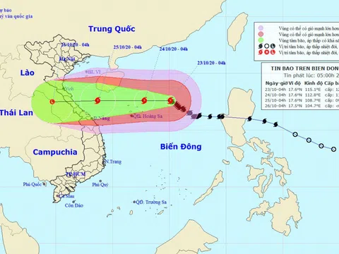 Cập nhật tình hình cơn bão số 8: Giật cấp 15, hướng thẳng vào Bắc Trung bộ