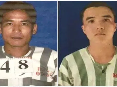 Truy tìm 2 phạm nhân đang thụ án tội giết người trốn khỏi trại giam