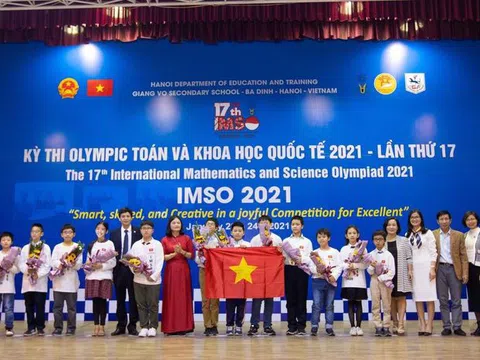 Học sinh Việt Nam giành 20 huy chương tại kỳ thi Olympic Toán học và Khoa học quốc tế