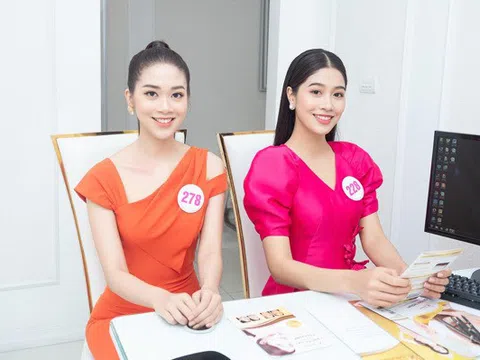 Thí sinh Hoa hậu Việt Nam 2020 giống nhau như 2 chị em ruột