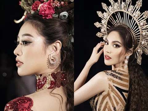 Hoa hậu Khánh Vân hóa nữ thần rừng, "đọ sắc" cùng nữ thần mặt trời Lan Khuê trong show thời trang của Xuân Lan